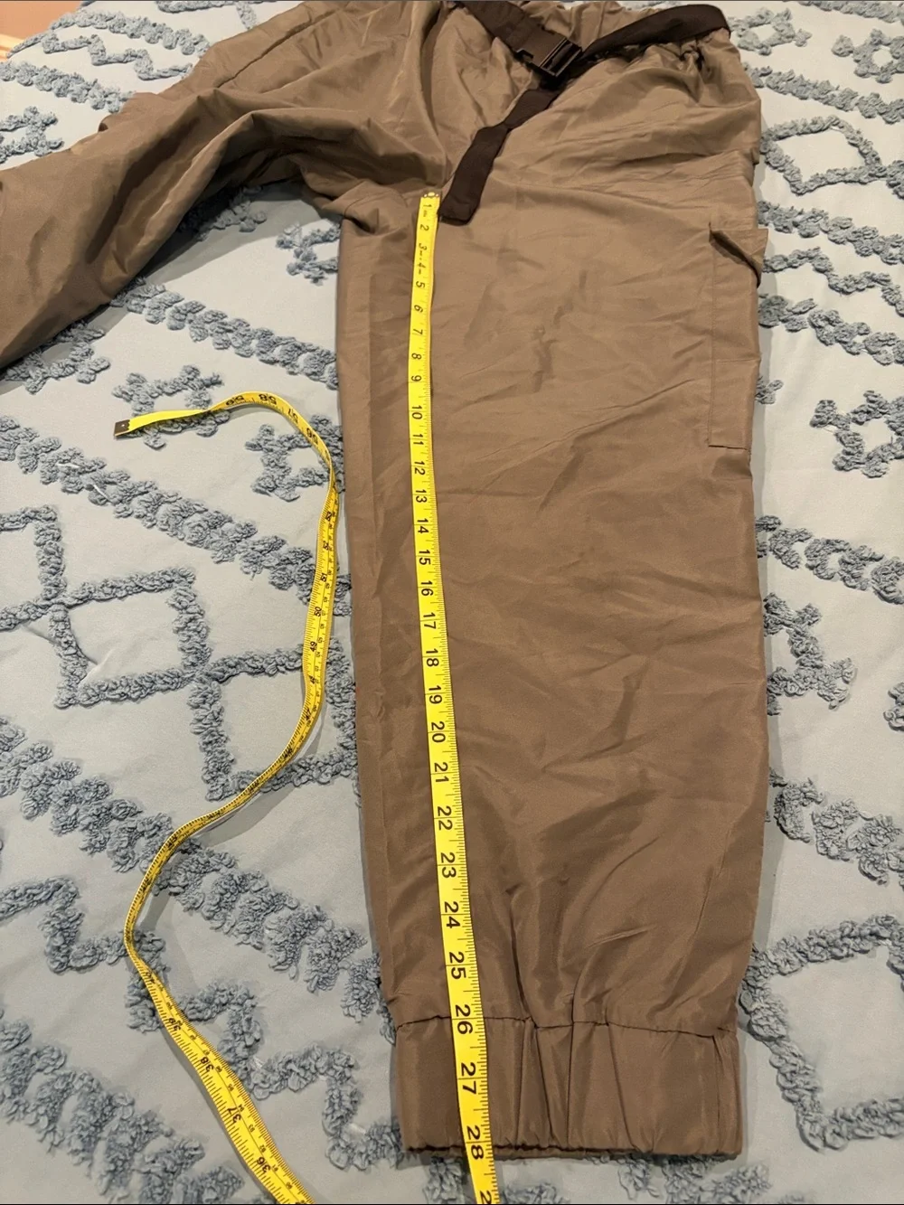 Balera Performance Belted Cargo Pants – Gray, Adult Large, 28